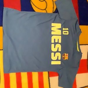 Boys Barcelona Messi Dry-Fit shirt.